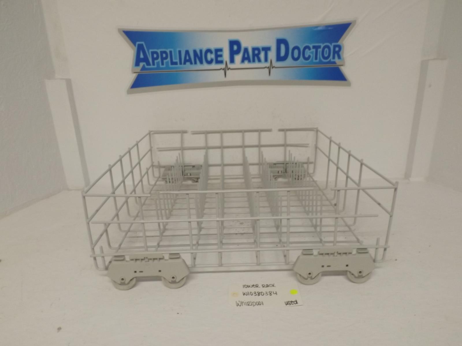 Whirlpool Dishwasher W10380384 Lower Rack Used Whirlpool Dishwasher W10380384 Lower Rack Used